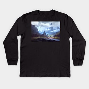 Mountainscape Kids Long Sleeve T-Shirt